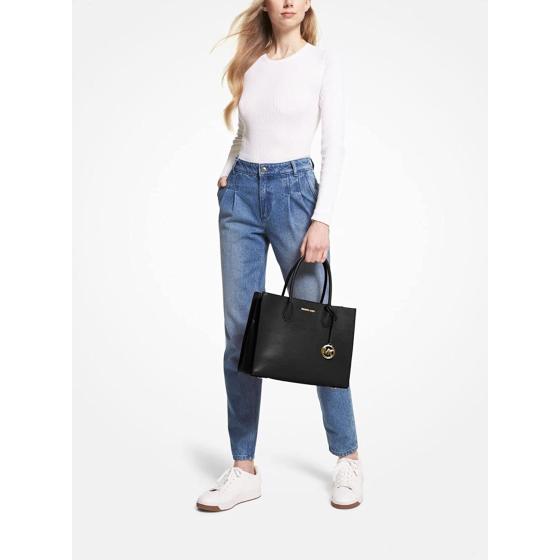 Michael Kors Mercer Extra-Small Pebbled Leather Crossbody Bag