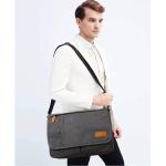 Estarer Messenger Bags for Men Women,13-14 Inch Laptop Water Resistant Shoulder Crossbody Bookbag Canvas Satchel