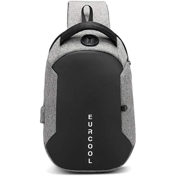 Eurcool Mens Shoulder Bag,Small Sling Messenger Bags,Water Repellent Cross Body Chest Bag,Running Hiking Biking Daypacks …