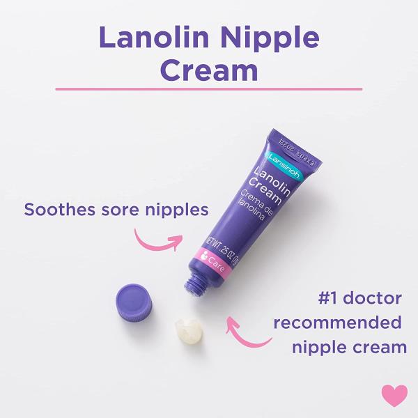 Lansinoh Breastfeeding Essentials for Nursing Moms: Nipple Cream, 48 Nursing Pads, 25 Breastmilk Storage Bags, 2 Hot & Cold Breast Therapy Packs, Silicone Breast Pump, 77 Pieces, Baby Shower Gift