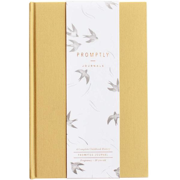 Promptly Journals, A Complete Childhood History Journal (Dusty Rose) - A Prompted Journal for Pregnancy through Age 18, Pregnancy Journal and Baby Book, Baby Memory Book