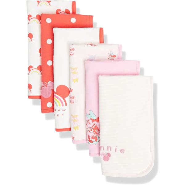 Argos Essentials Disney | Star Wars | Princess Baby Girls' Burp Cloths, Pack of 6