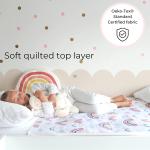 Hygge Sheets Potty Training Bed Pads - 100% Waterproof - Bed Wetting Pads for Twin and Toddler Beds - Reusable, Non Slip and Easy to Change at Night - Must Have for Parents - Rainbow