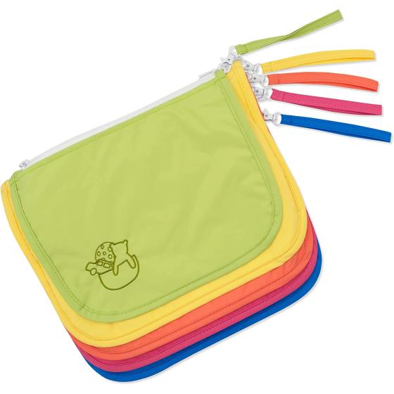 Mother Load - Diaper Bag Organizing Pouches, Small Organizing Bags, 5-Piece Set of Embroidered Diaper Bag Pouches, Vintage Pastels