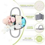 Maliton Diaper Caddy Organizer for Baby Boy- Cotton Rope Diaper Caddy, Diaper Organizer for Changing Table, Nursery Storage Caddy, Newborn Baby Must Have Items