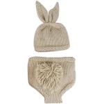 IMEKIS Newborn Baby Easter Bunny Photography Prop Costume Crochet Knit Hat Diaper Carrot 1st Birthday Outfit Set for Boy Girl