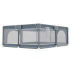 Ophobay Baby Playpen, Playpens for Babies, Extra Large Playyard for Toddler, Portable Kids Activity Center，Sturdy Safety Large Playard with Anti-Slip Suckers and Super Soft Breathable Mesh Dark Grey