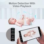 Sense-U HD Video Baby Monitor with 1080P HD WiFi Camera and Background Audio, Night Vision, 2-Way Talk, Motion Detection & No Monthly Fee (Compatible Smart Baby Monitor)