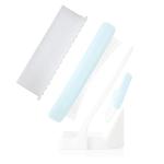 The 3-Step Cradle Cap System by Fridababy | DermaFrida The FlakeFixer | Sponge, Brush, Comb and Storage Stand for Babies with Cradle Cap