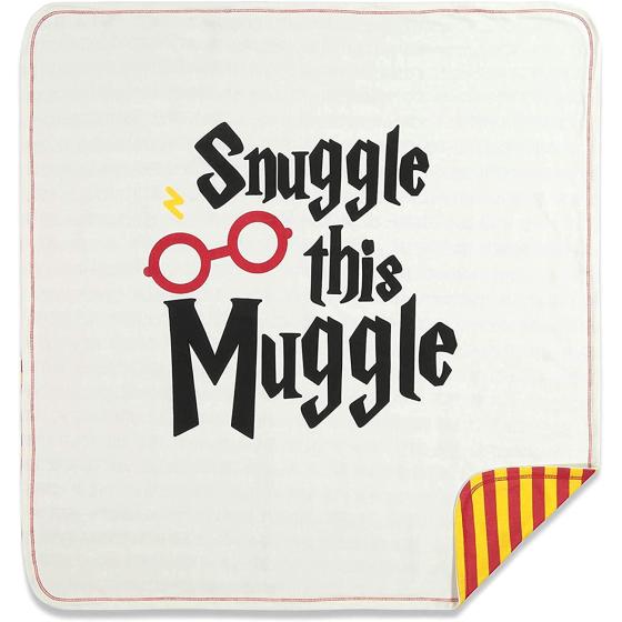 Harry Potter Baby Zip Up Sleep N' Play Coverall Bib Blanket and Burp Cloth 4 Piece Outfit Set Newborn