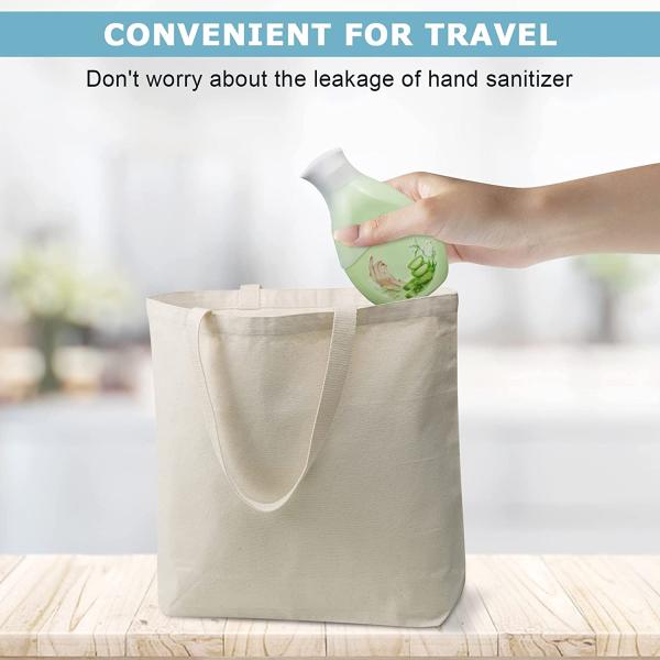 8 Pack Leak Proof Sleeves for Travel Container, Toiletry Covers for Leak Proofing in Luggage, Travel Necessities Fit Most Size Bottle, Silicone Travel Bottles Leak Proof for Women, White Travel Gadget