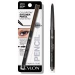 Pencil Eyeliner by Revlon, ColorStay Eye Makeup with Built-in Sharpener, Waterproof, Smudgeproof, Longwearing with Ultra-Fine Tip, Black Brown, 0.01 Oz