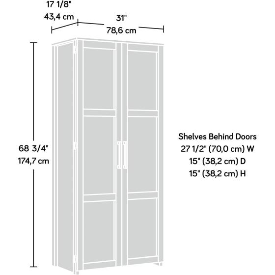 Sauder HomePlus Storage Cabinet, Dakota Oak finish