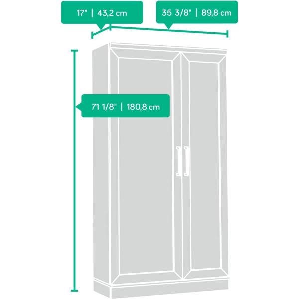 Sauder HomePlus Collection Storage Cabinet， Dakota Oak finish
