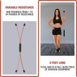 Fitryo Flex Body Bar for Physical Therapy - Shoulder Tube for Baseball &amp; Exercise Stick - Mobility Training Stick for Home Workout