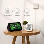 SwitchBot Thermometer Hygrometer, Bluetooth Indoor Humidity Meter for Home, Temperature Sensor with App Control, Large LCD Display, Notification Alerts, 2-Year Data Storage Export