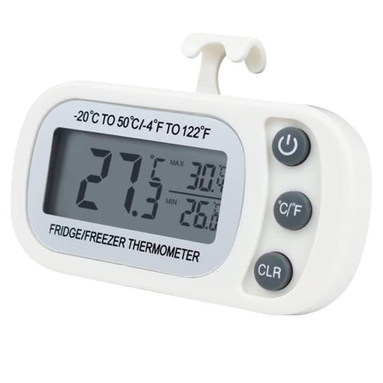 Refrigerator Thermometer, 2 Pack Fridge Thermometer Stainless Steel Freezer Thermometer with Red Indicator, Large Dial Thermometers for Freezers Monitoring Thermometer for Home, Kitchen, Restaurants