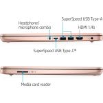 2022 HP Premium 14-inch HD Thin and Light Laptop, Intel Quad-Core Processor, 8GB RAM, 64GB Storage, Long Battery Life, Webcam, Bluetooth, HDMI, Wi-Fi, Rose Gold, Windows 11 + 1 Year Microsoft 365